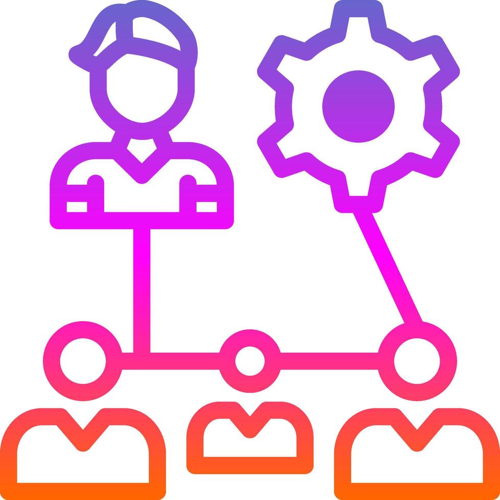 Organization Structure Vector Icon Design