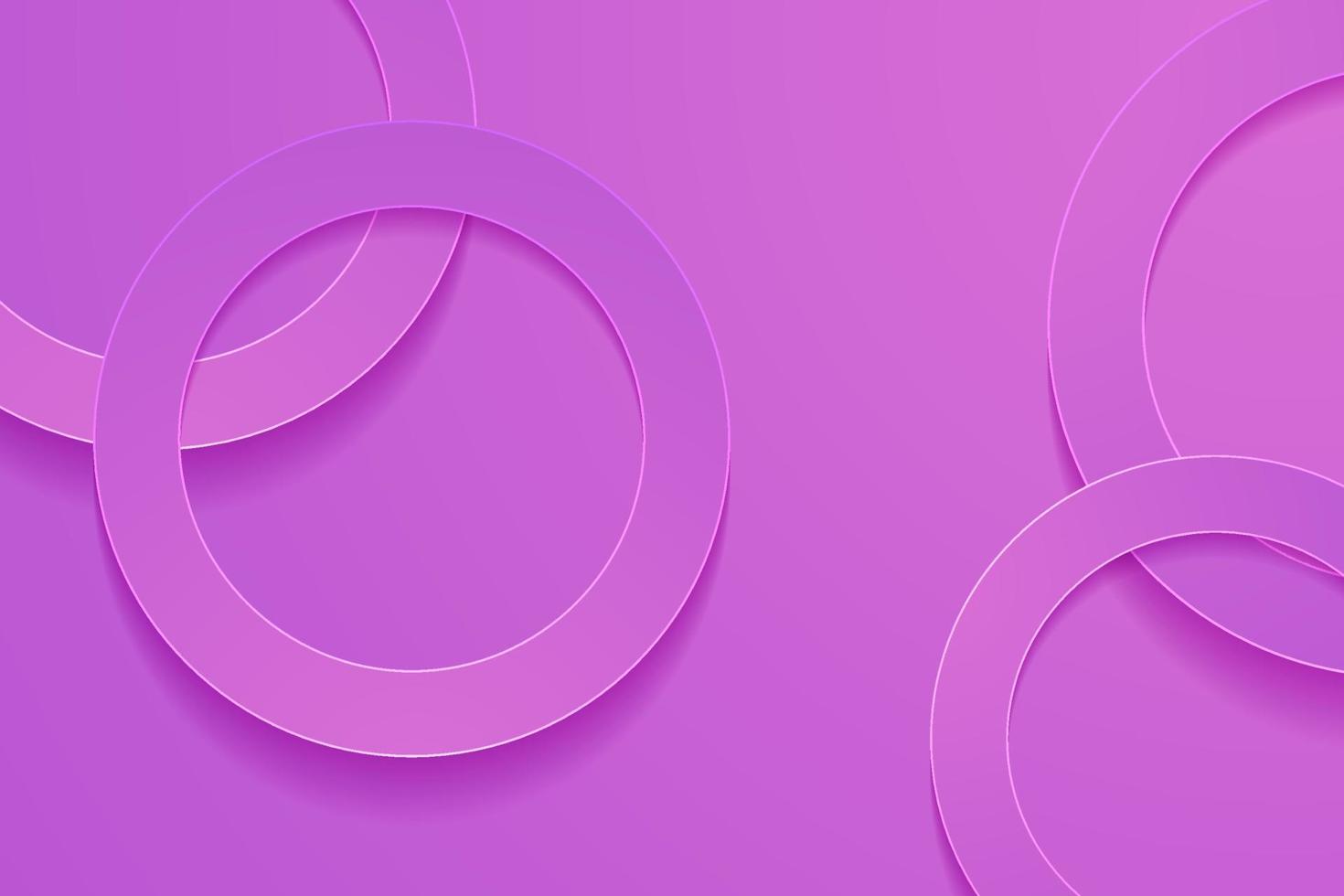 Modern orchid backgrounds. 3d circle papercut layer background. vector