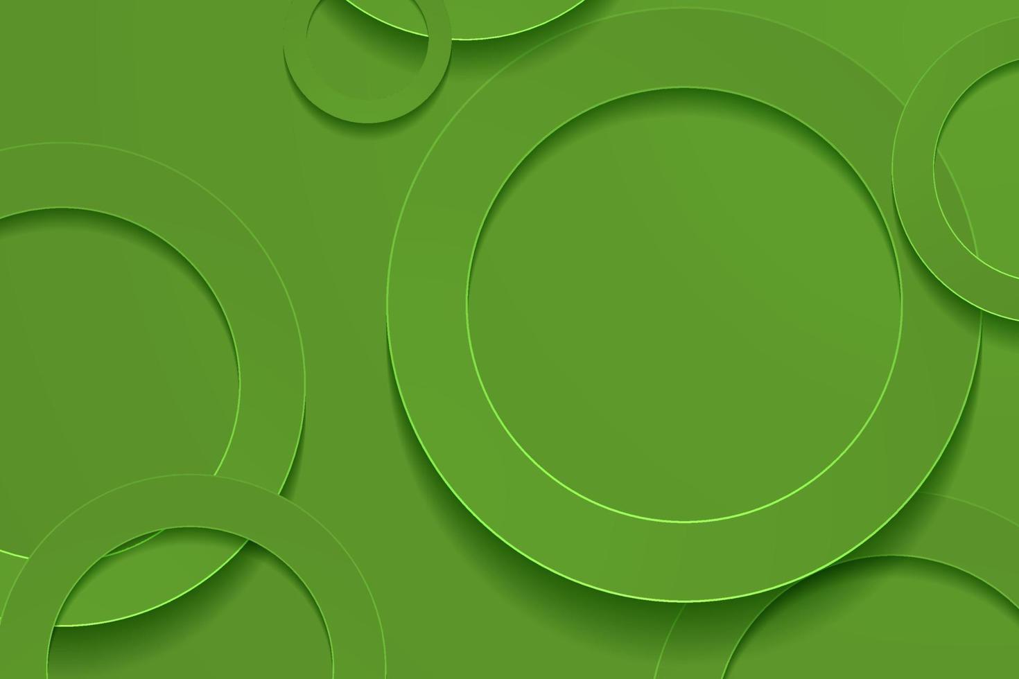 Modern olive drab backgrounds. 3d circle papercut layer background. vector