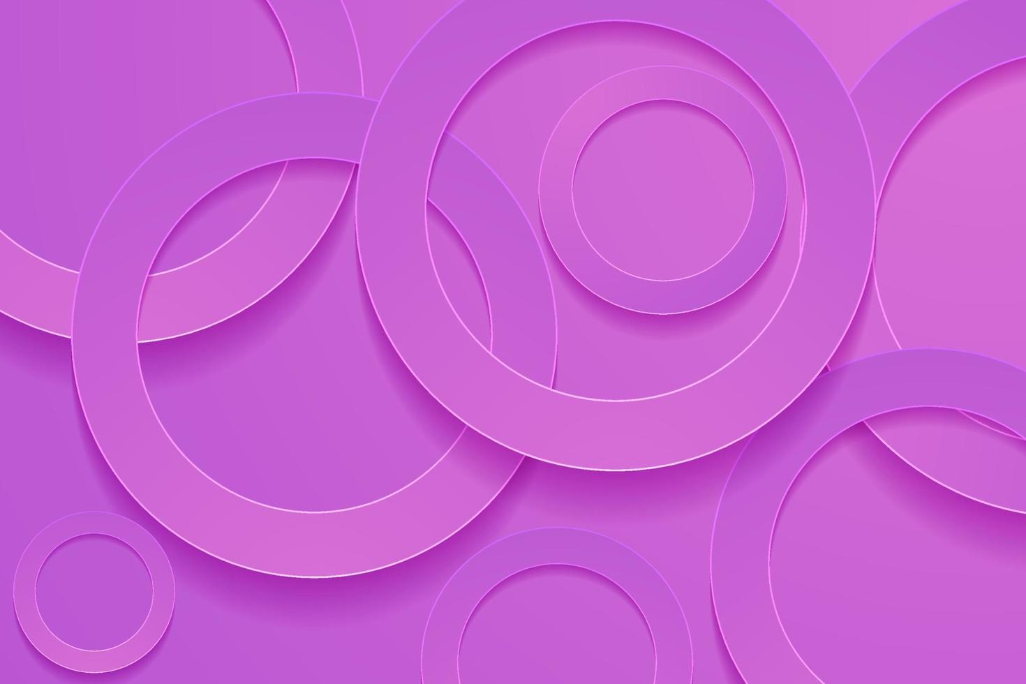 Modern orchid backgrounds. 3d circle papercut layer background. vector