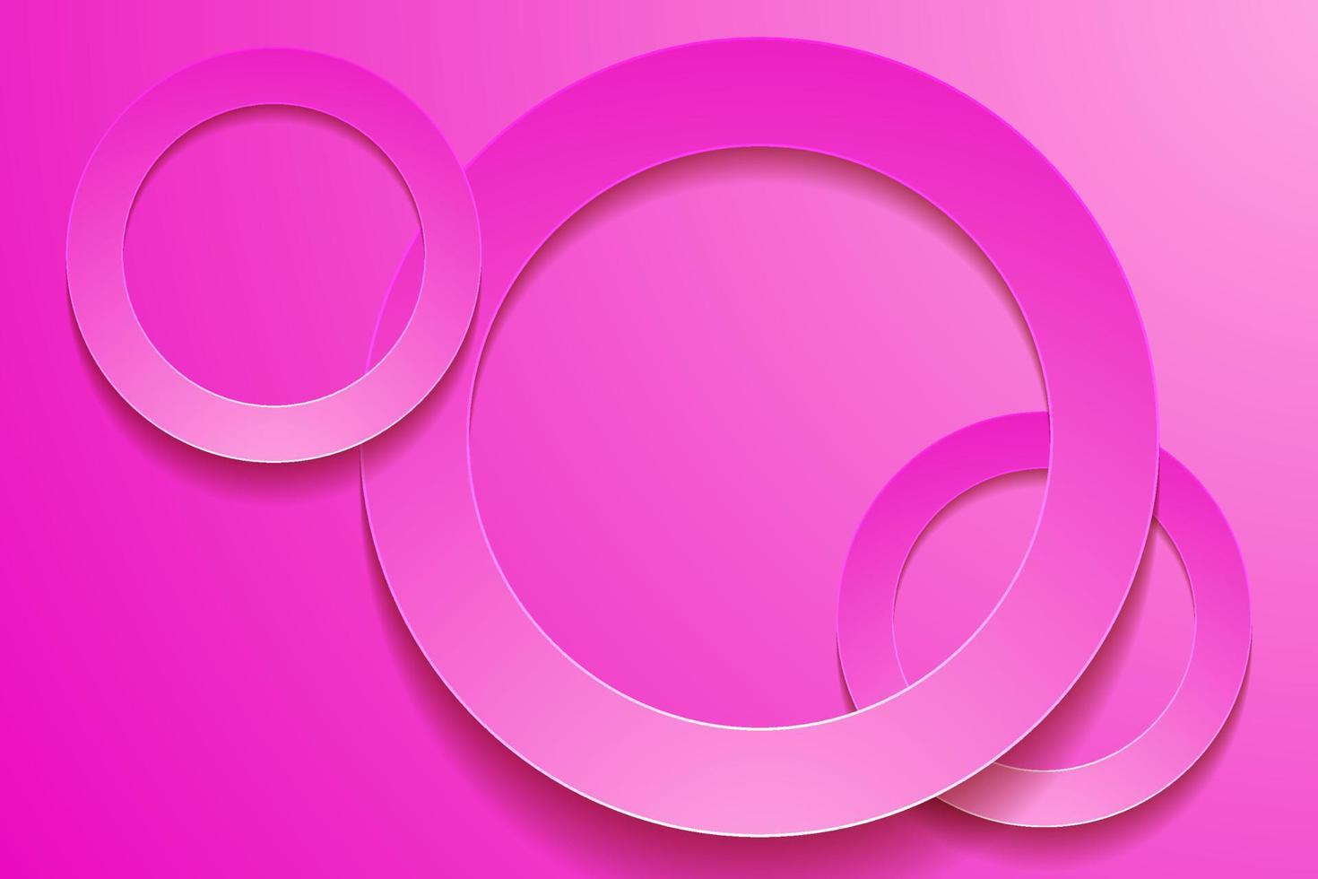 Modern pink backgrounds. 3d circle papercut layer background. vector