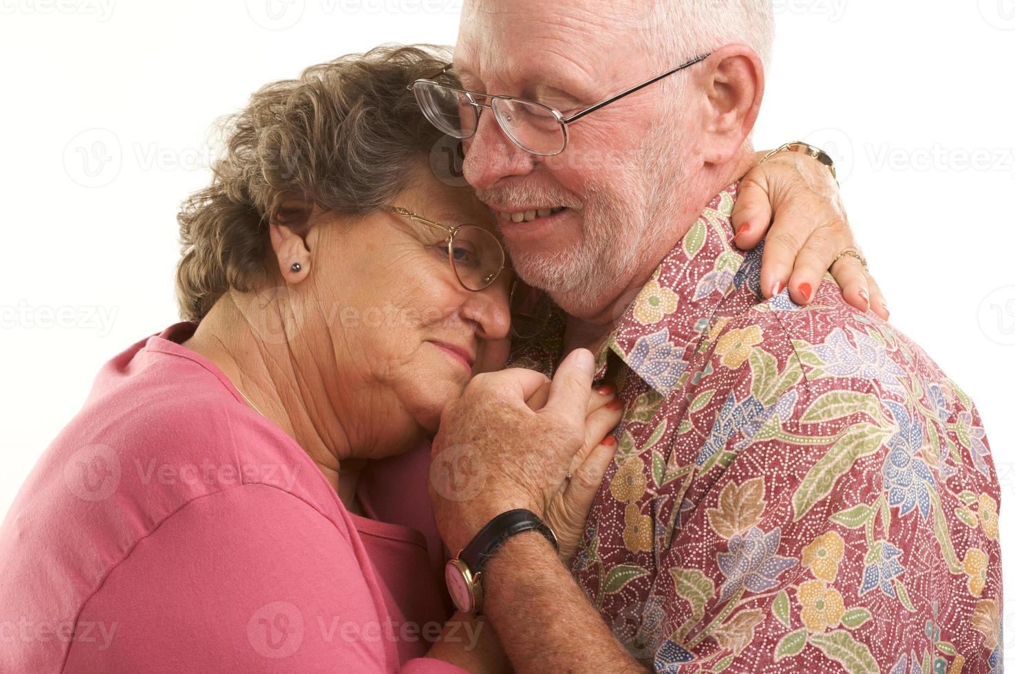 Happy Senior Couple Dancing photo