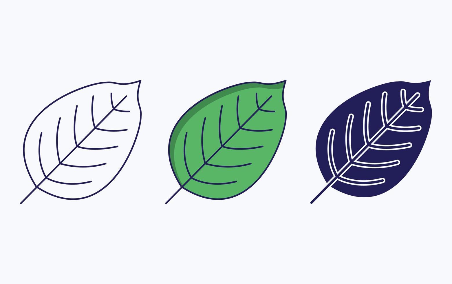 Leaf illustration icon vector