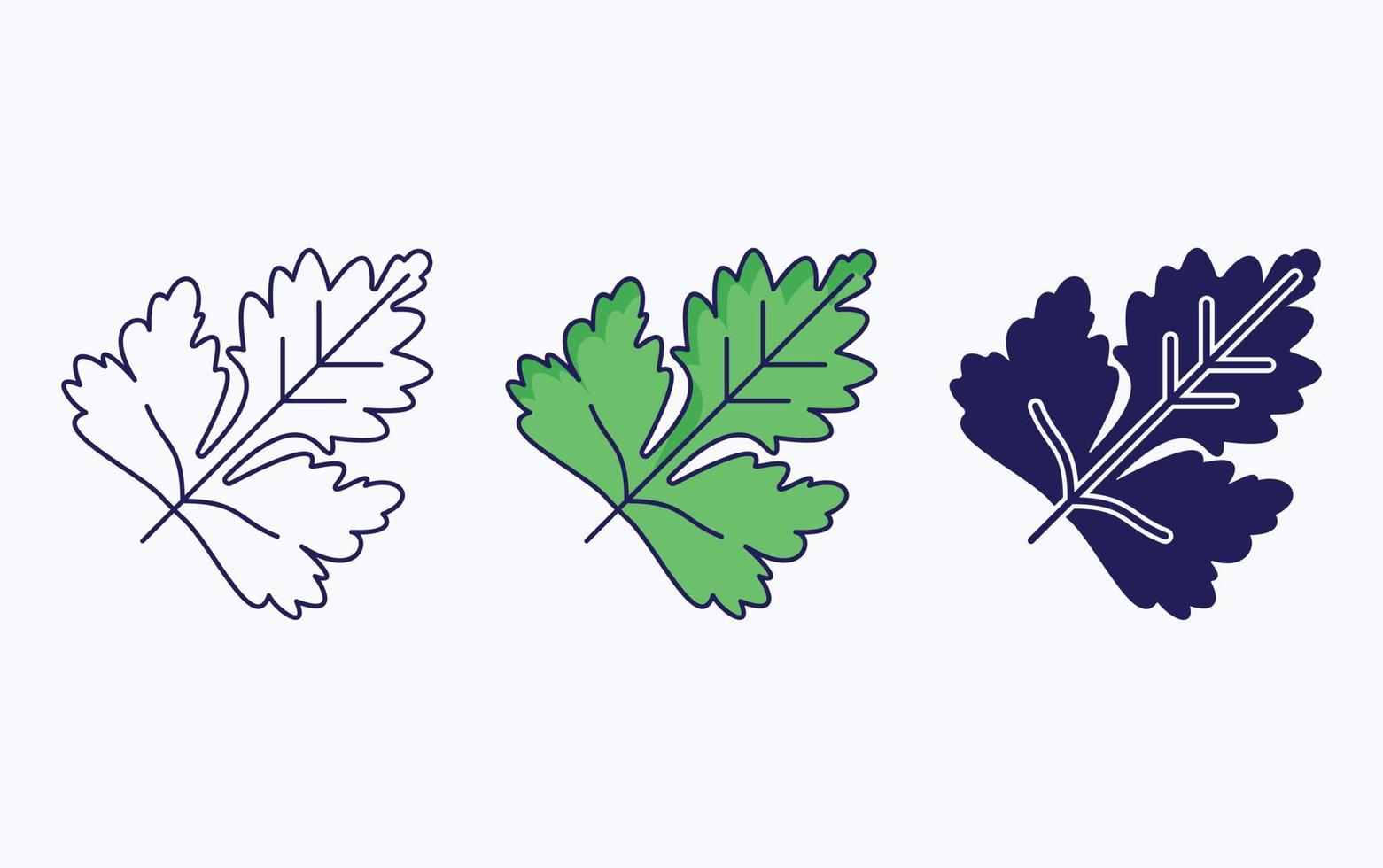 Leaf illustration icon vector