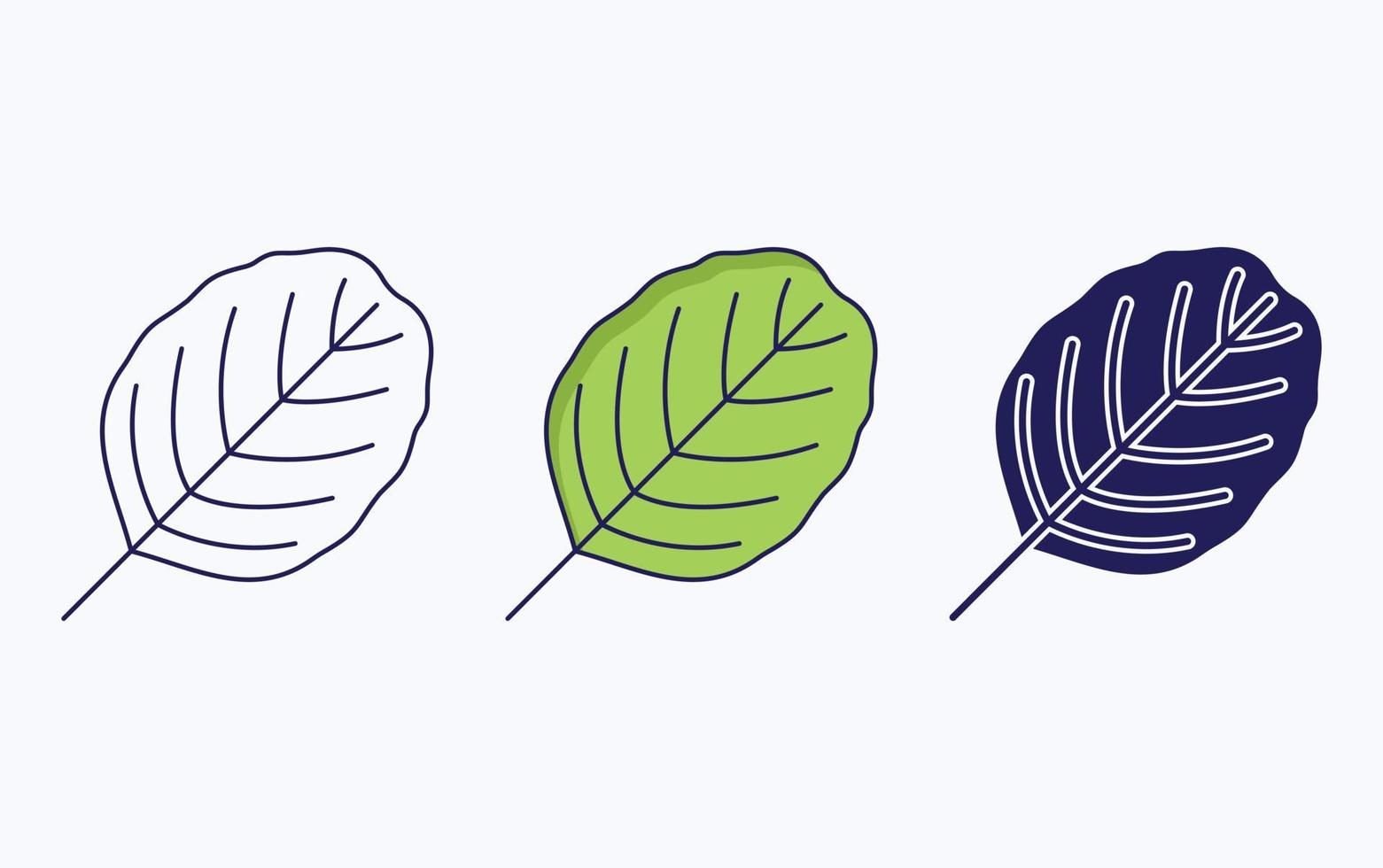 Leaf illustration icon vector