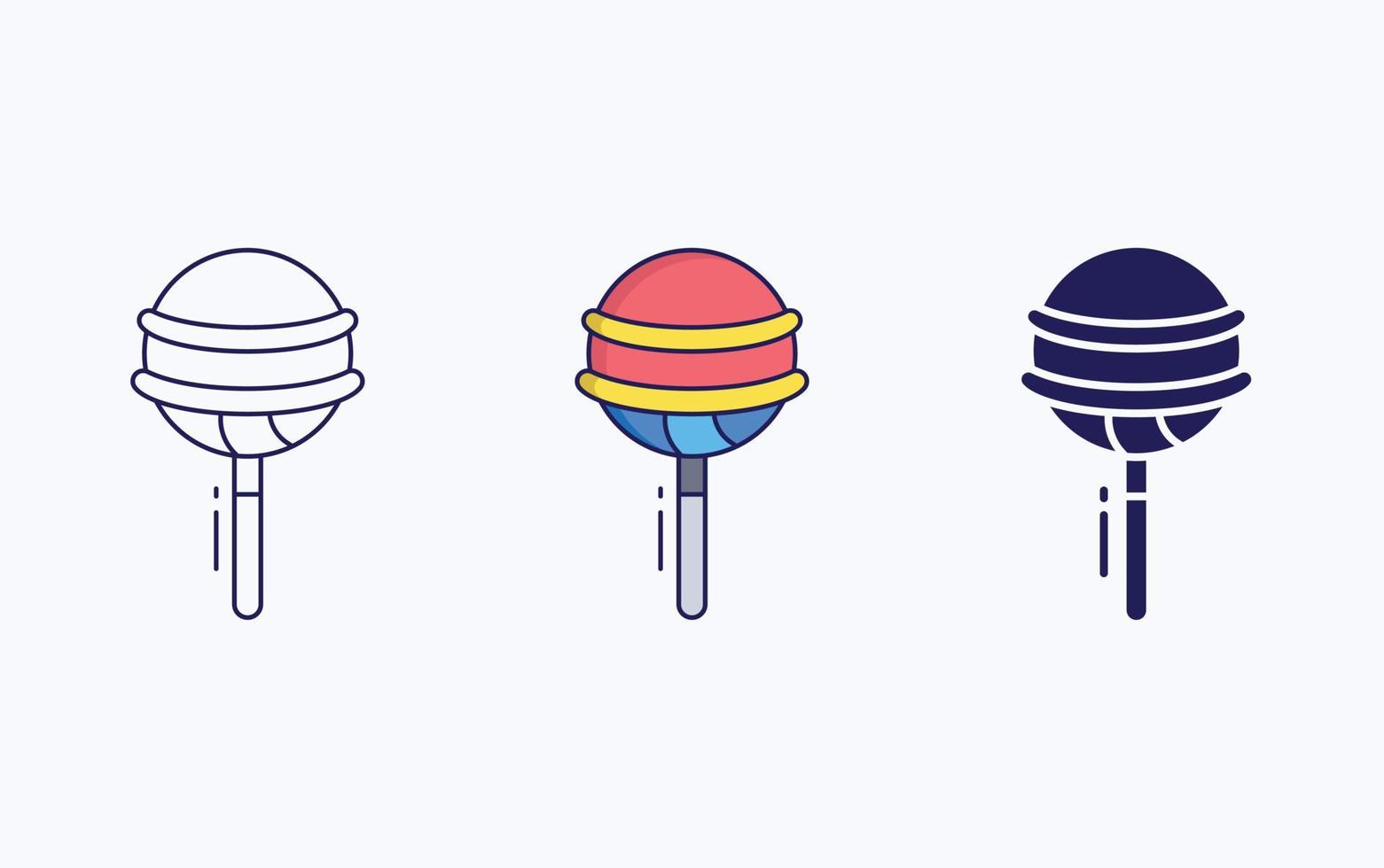 lollipop candies sugar illustration icon vector