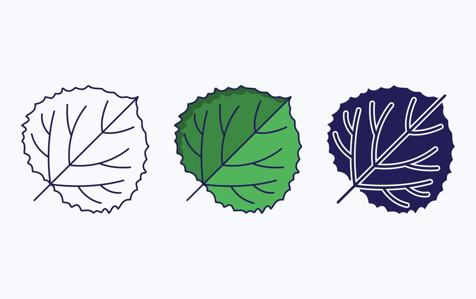 Leaf illustration icon vector