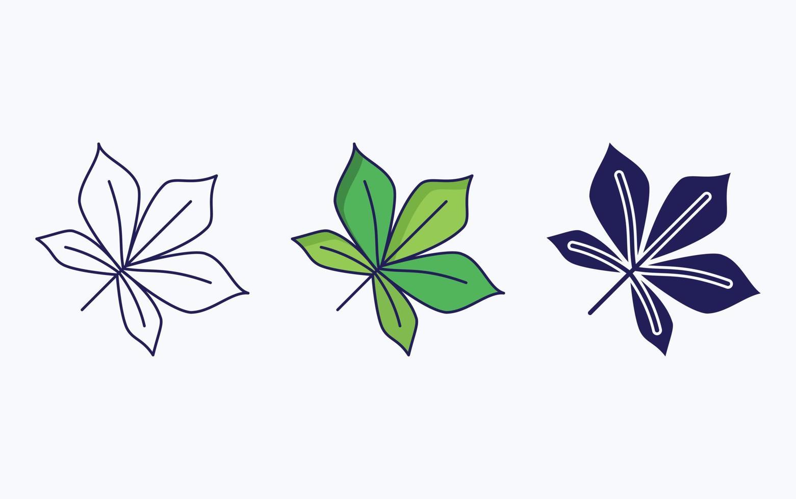 Leaf illustration icon vector