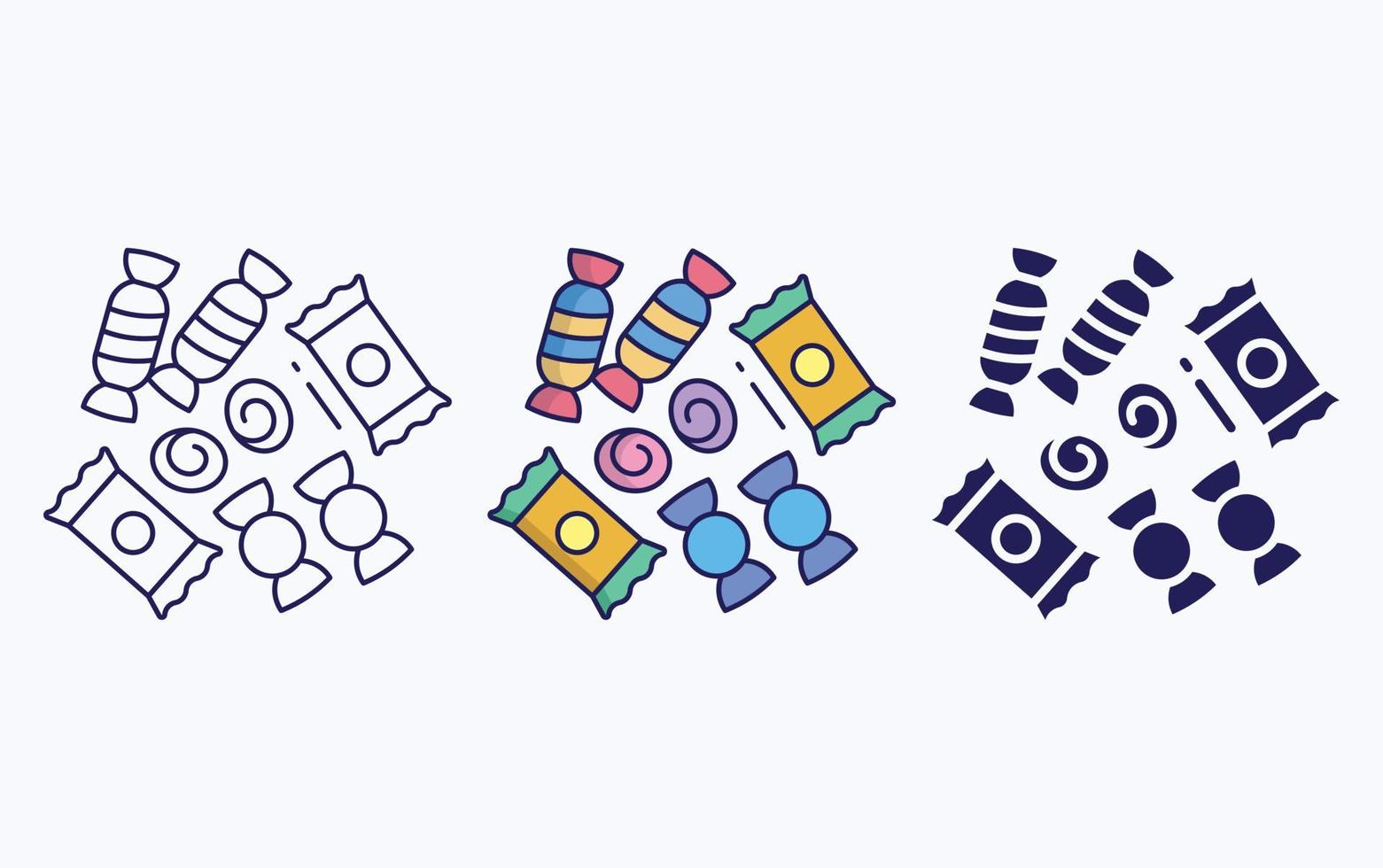 candies sugar illustration icon vector