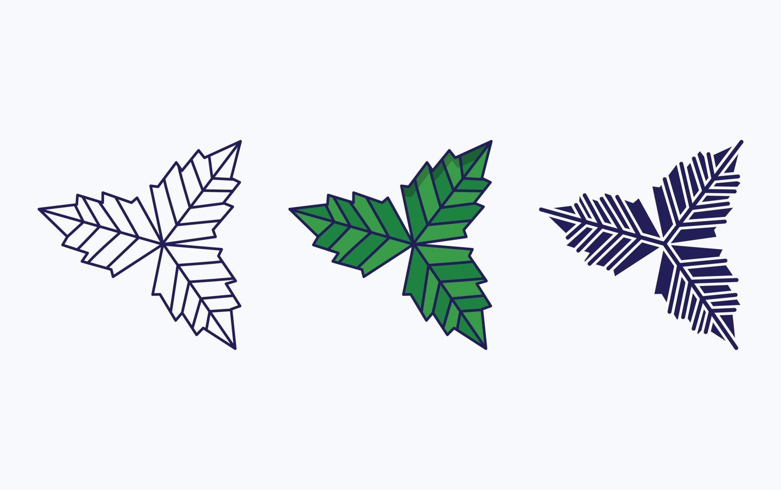 Leaf illustration icon vector