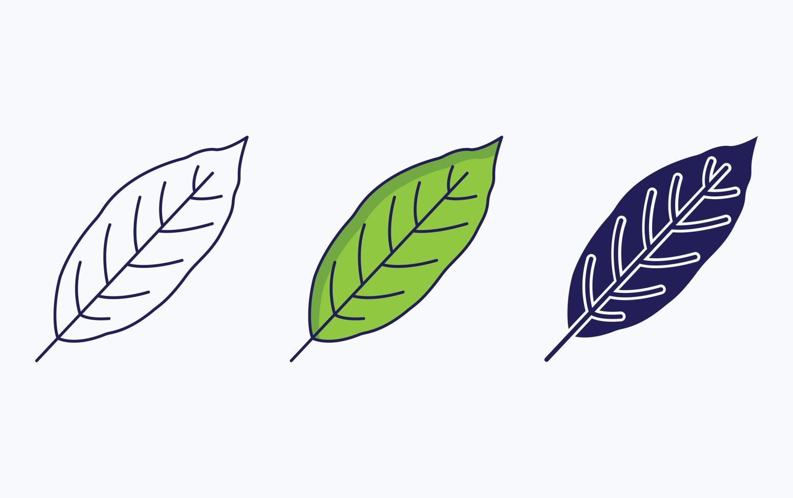 Leaf illustration icon vector