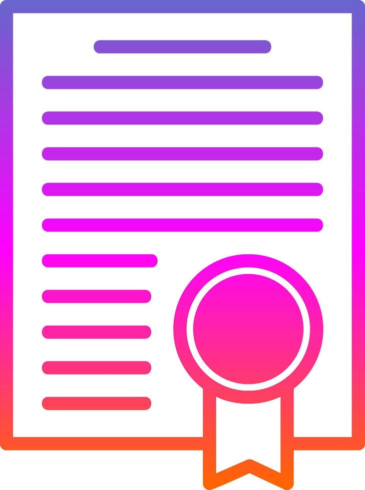 Cirtificate Vector Icon Design