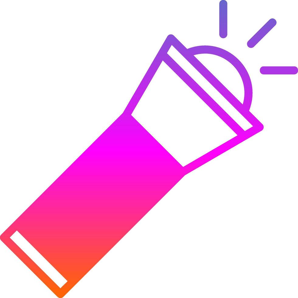 Flashlight Vector Icon Design