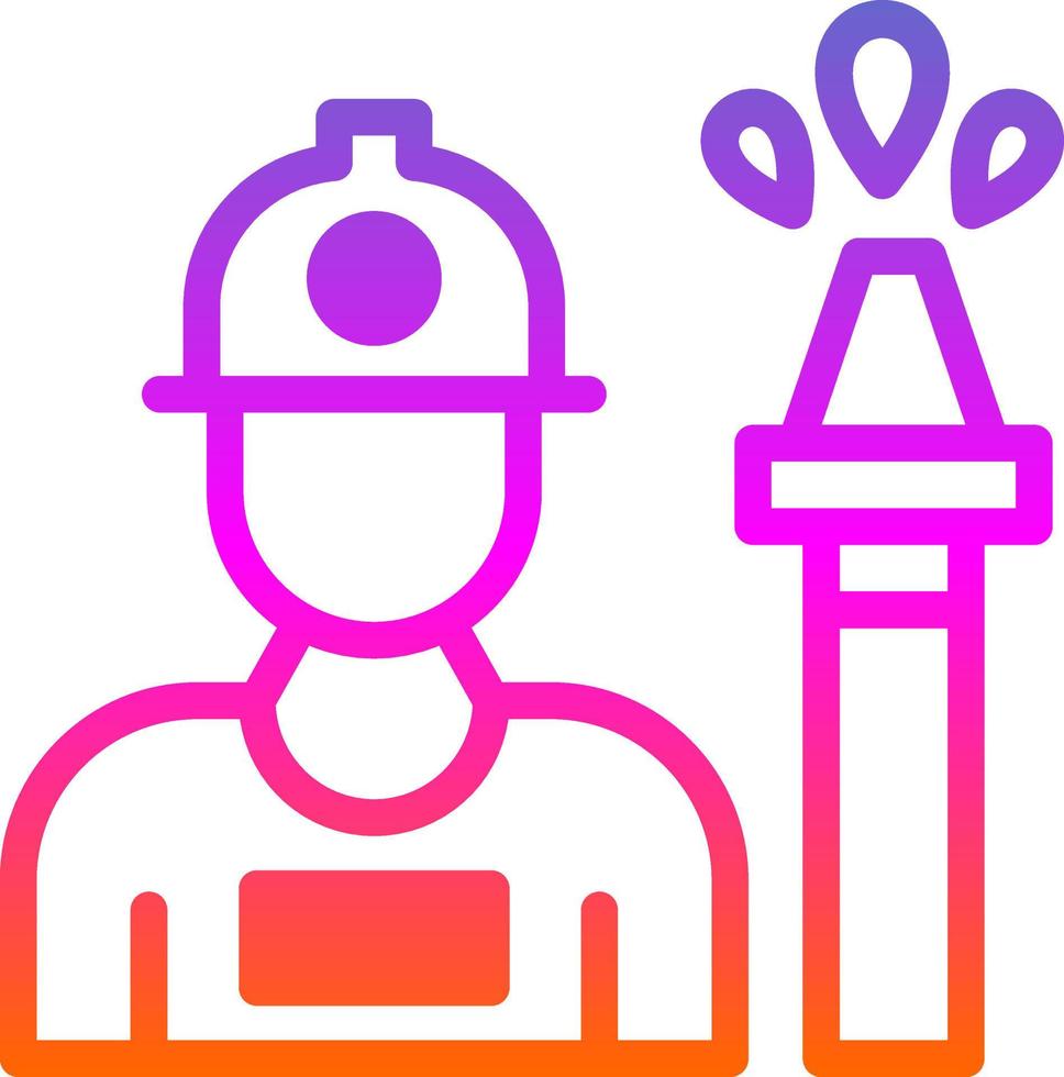 Fireman Vector Icon Design