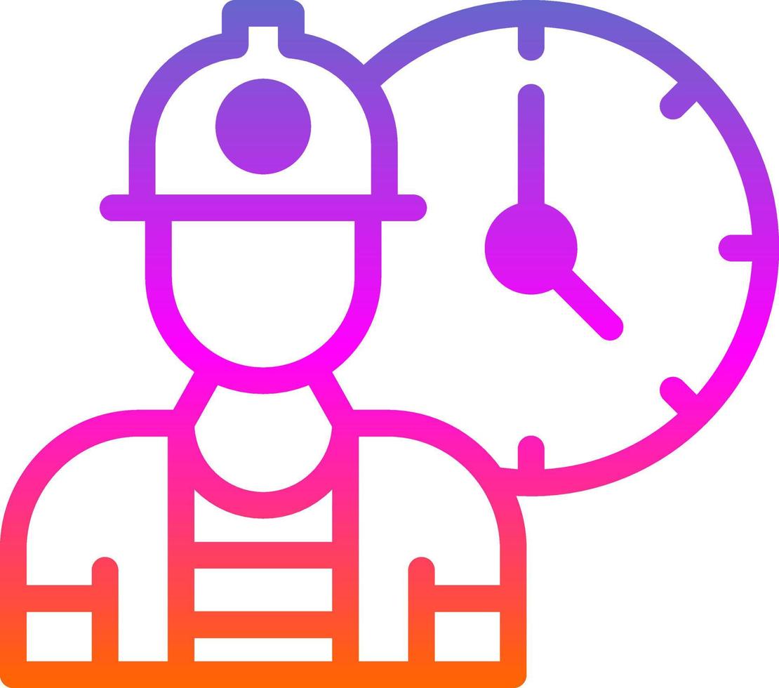 Working Hours Vector Icon Design