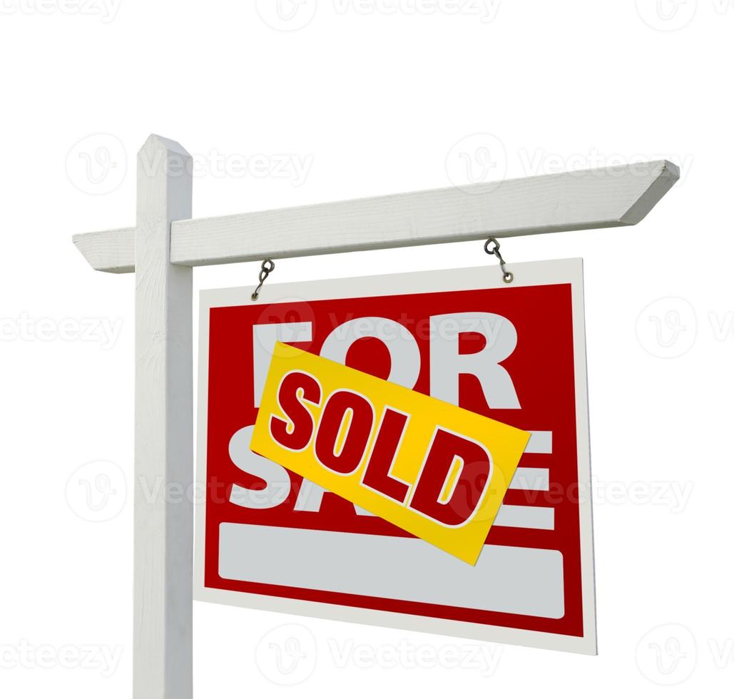 Sold Home For Sale Real Estate Sign photo