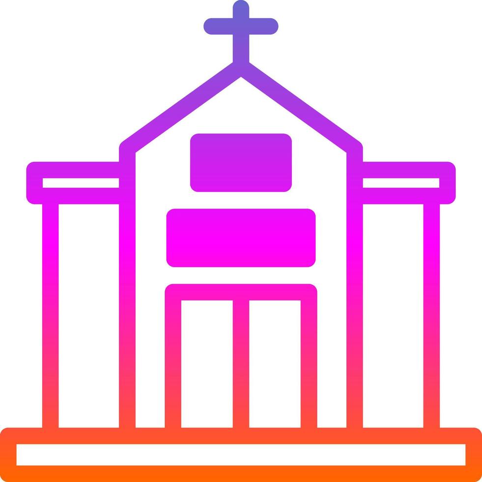 diseño de icono de vector de iglesia