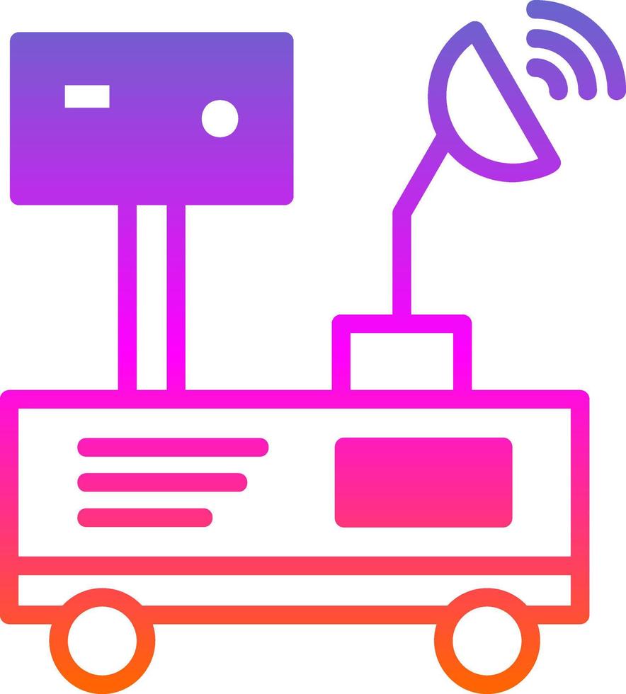 Mars Rover Vector Icon Design