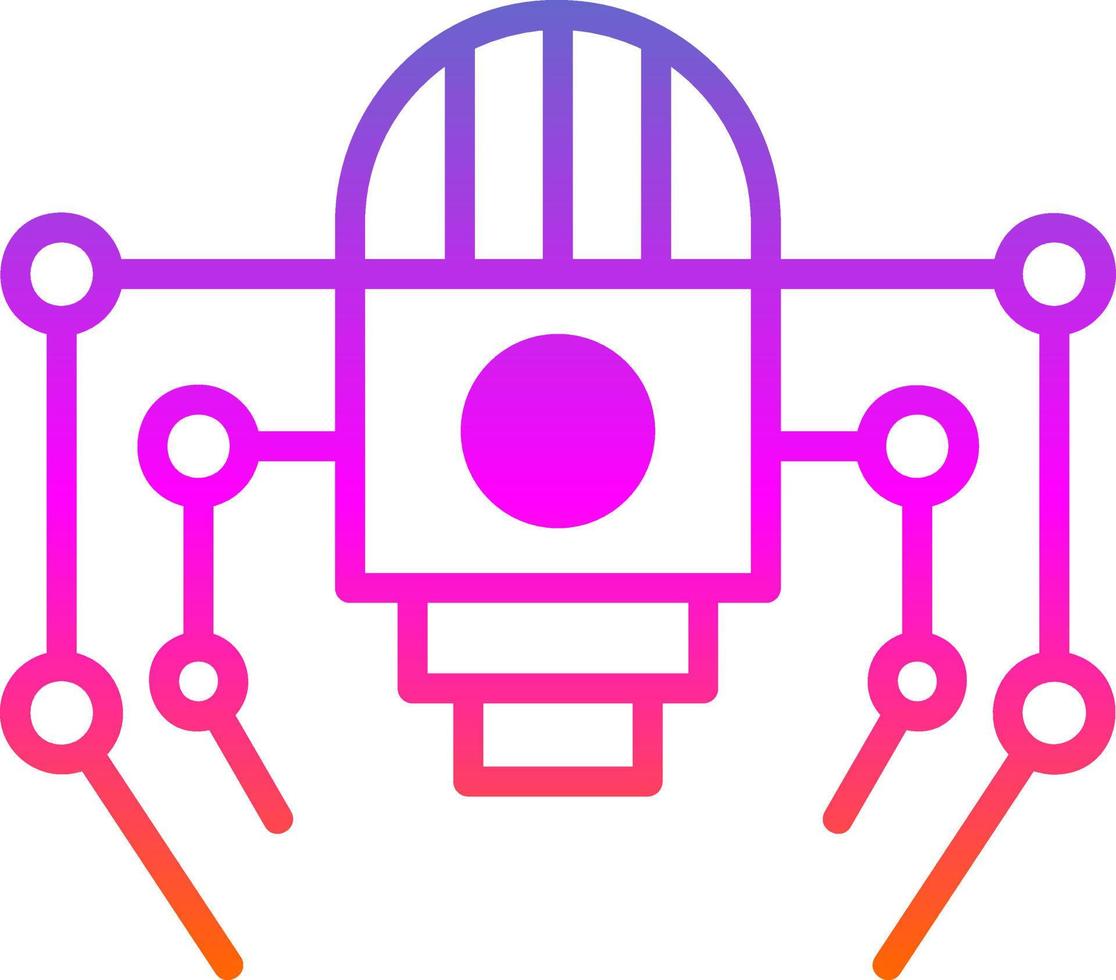 diseño de icono de vector de robot nano