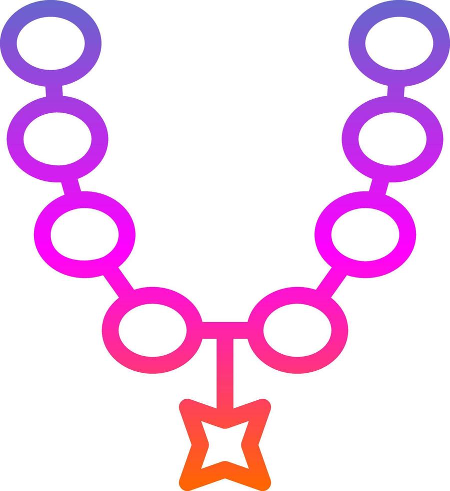 Necklace Vector Icon Design