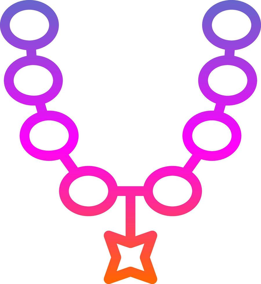 Necklace Vector Icon Design