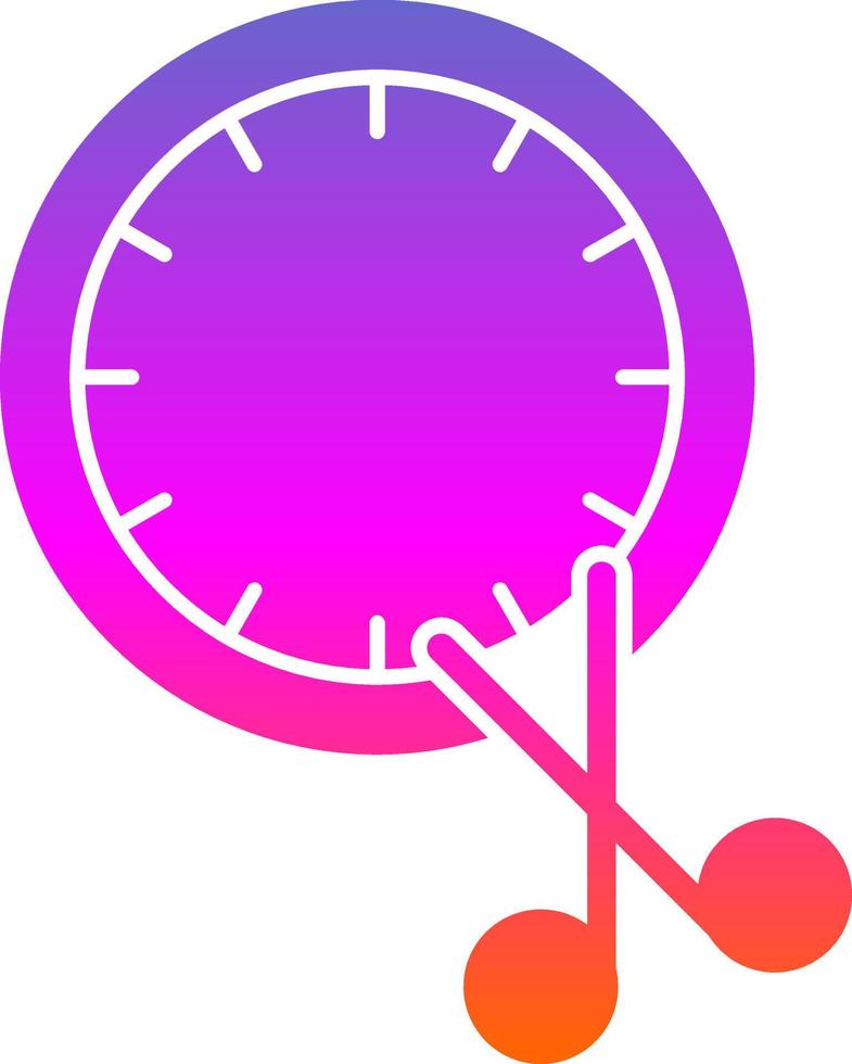 diseño de icono de vector de tiempo de corte