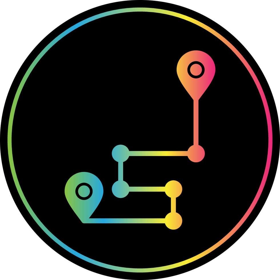 Route Vector Icon Design