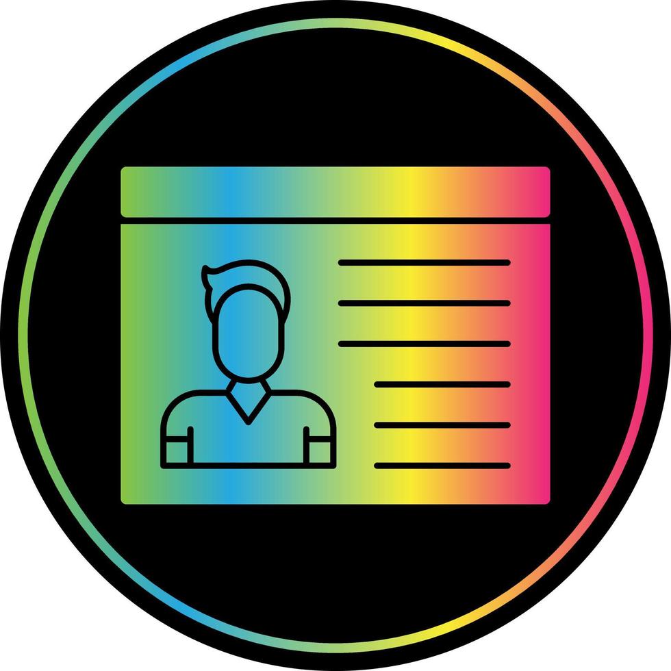 Identification Cards Vector Icon Design