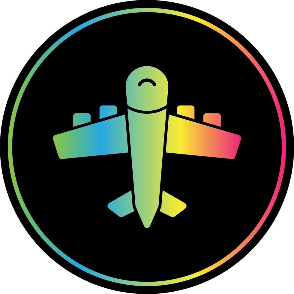 diseño de icono de vector de avión