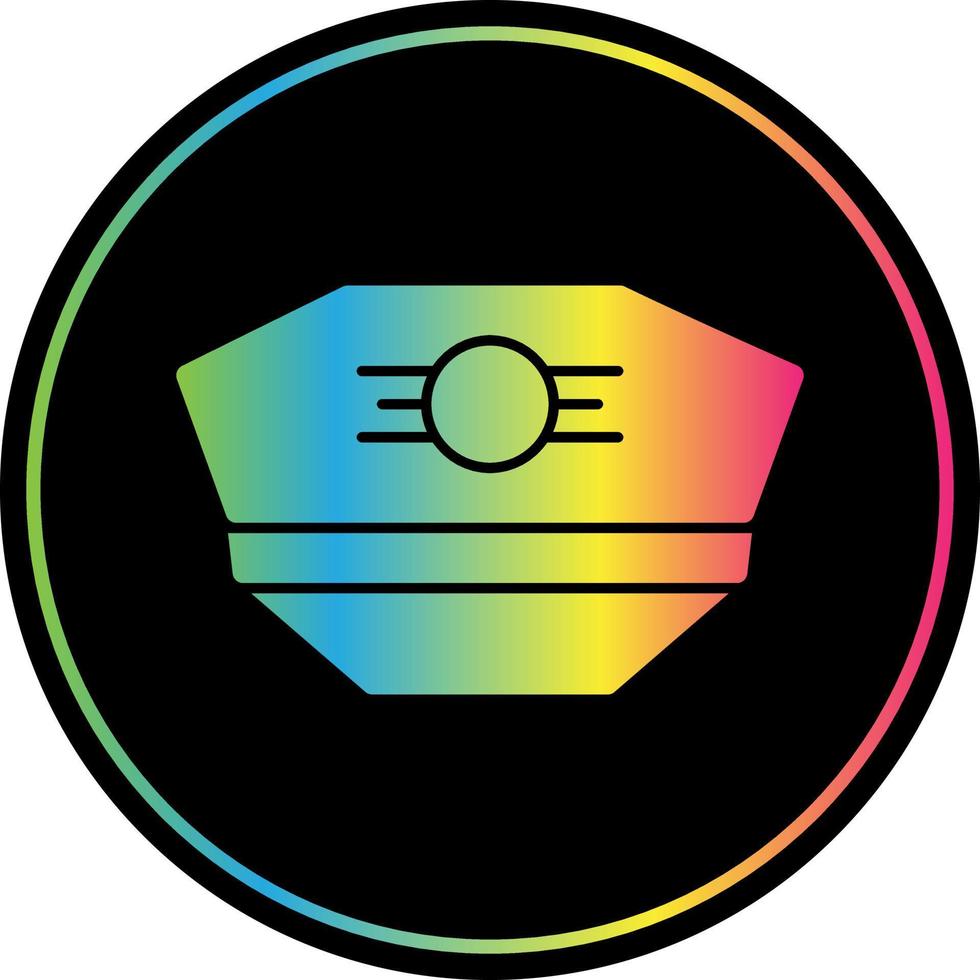 Pilot Hat Vector Icon Design