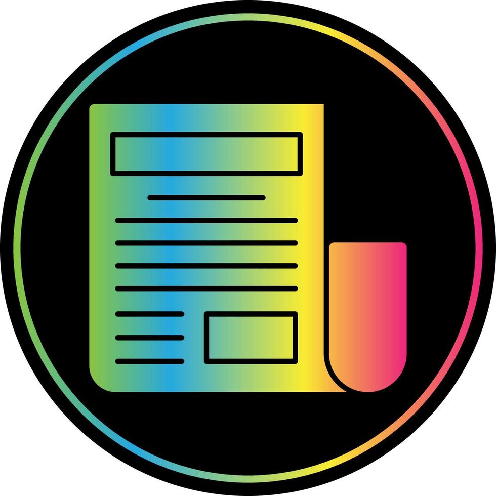 News Paper Vector Icon Design