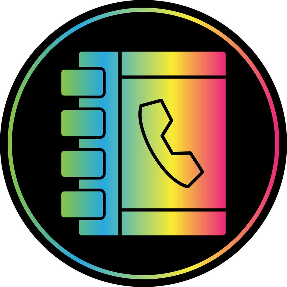 Phone Book Vector Icon Design