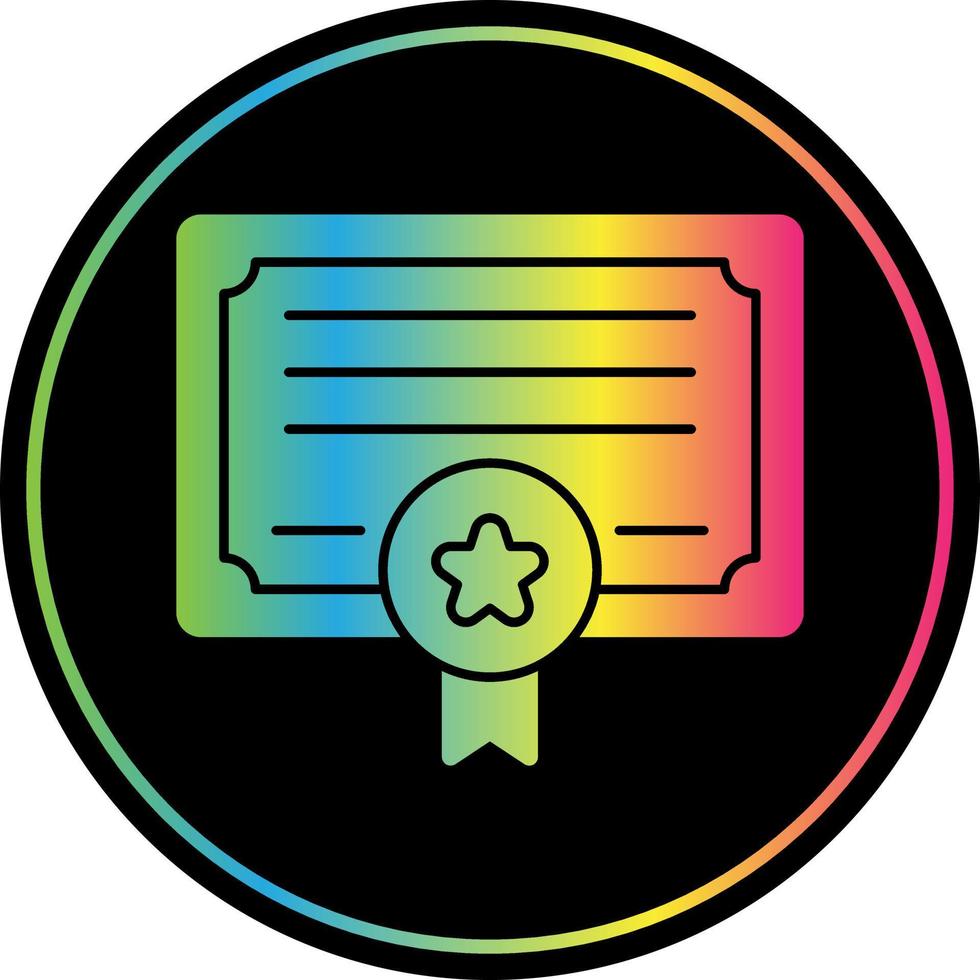 Certificate Vector Icon Design