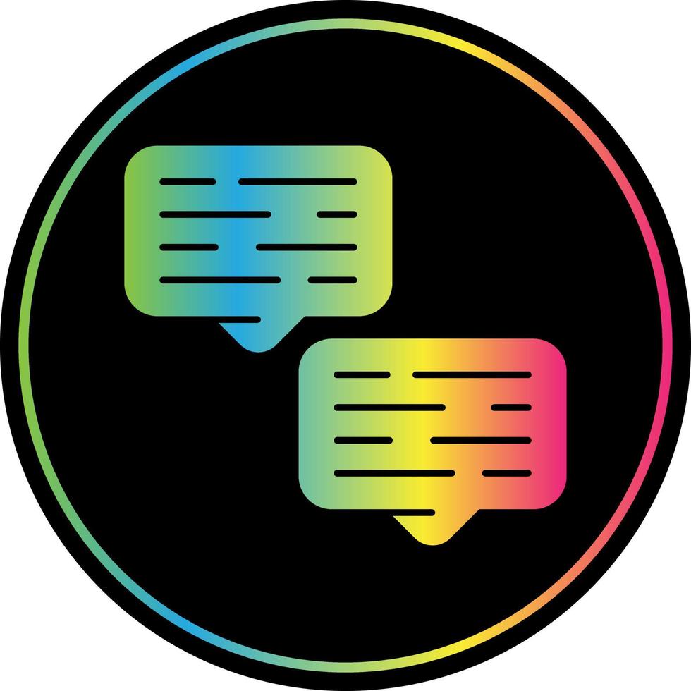 Conversation Vector Icon Design