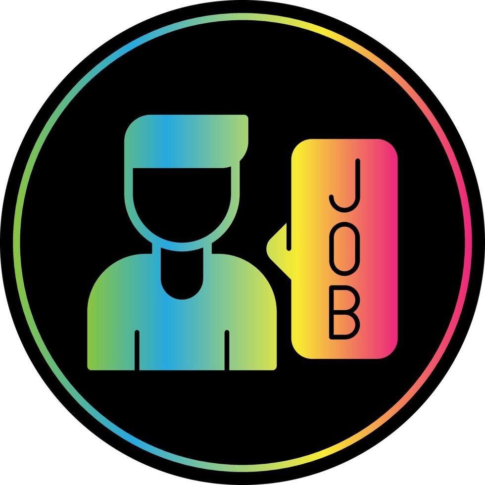 Job Vector Icon Design