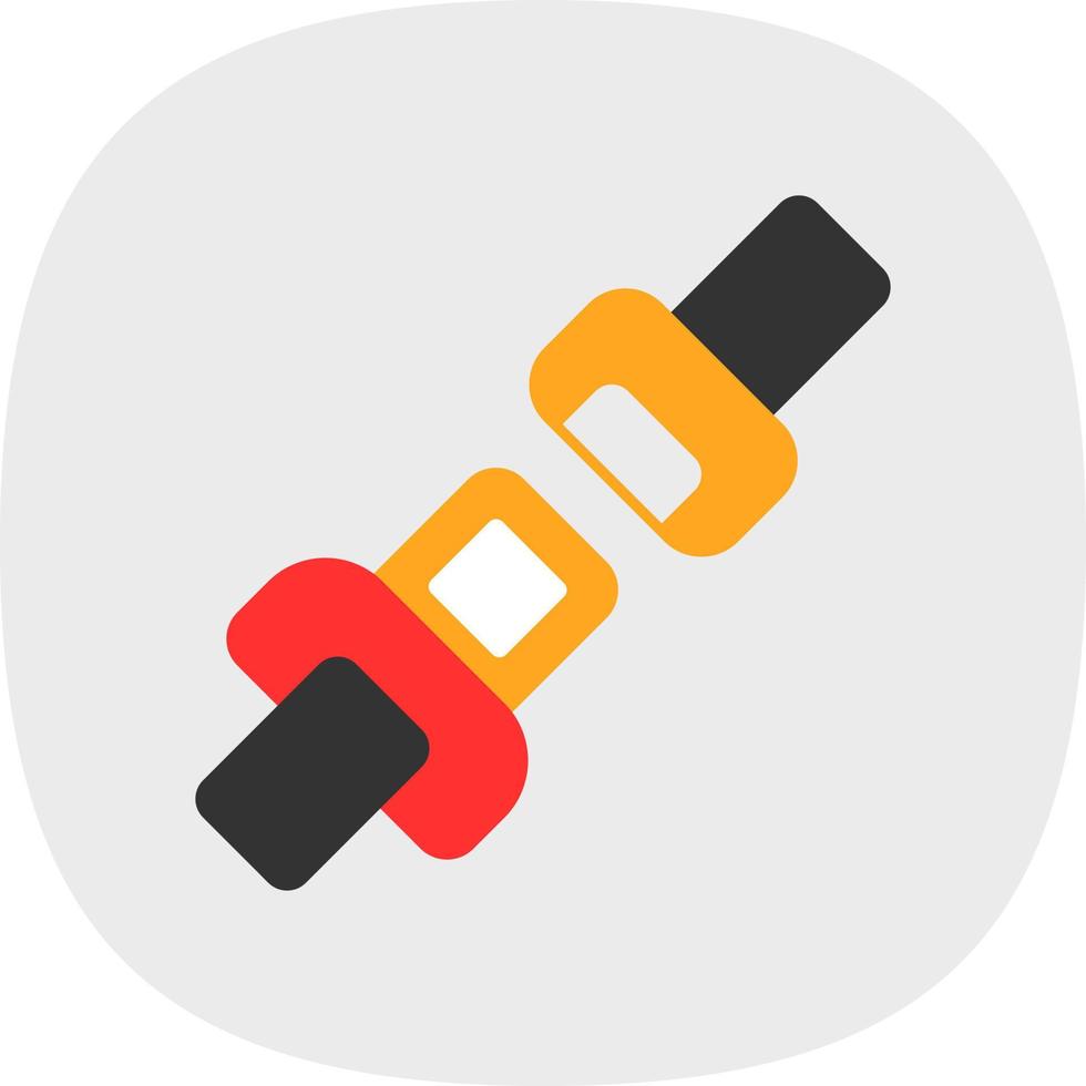 Seat Belt Vector Icon Design