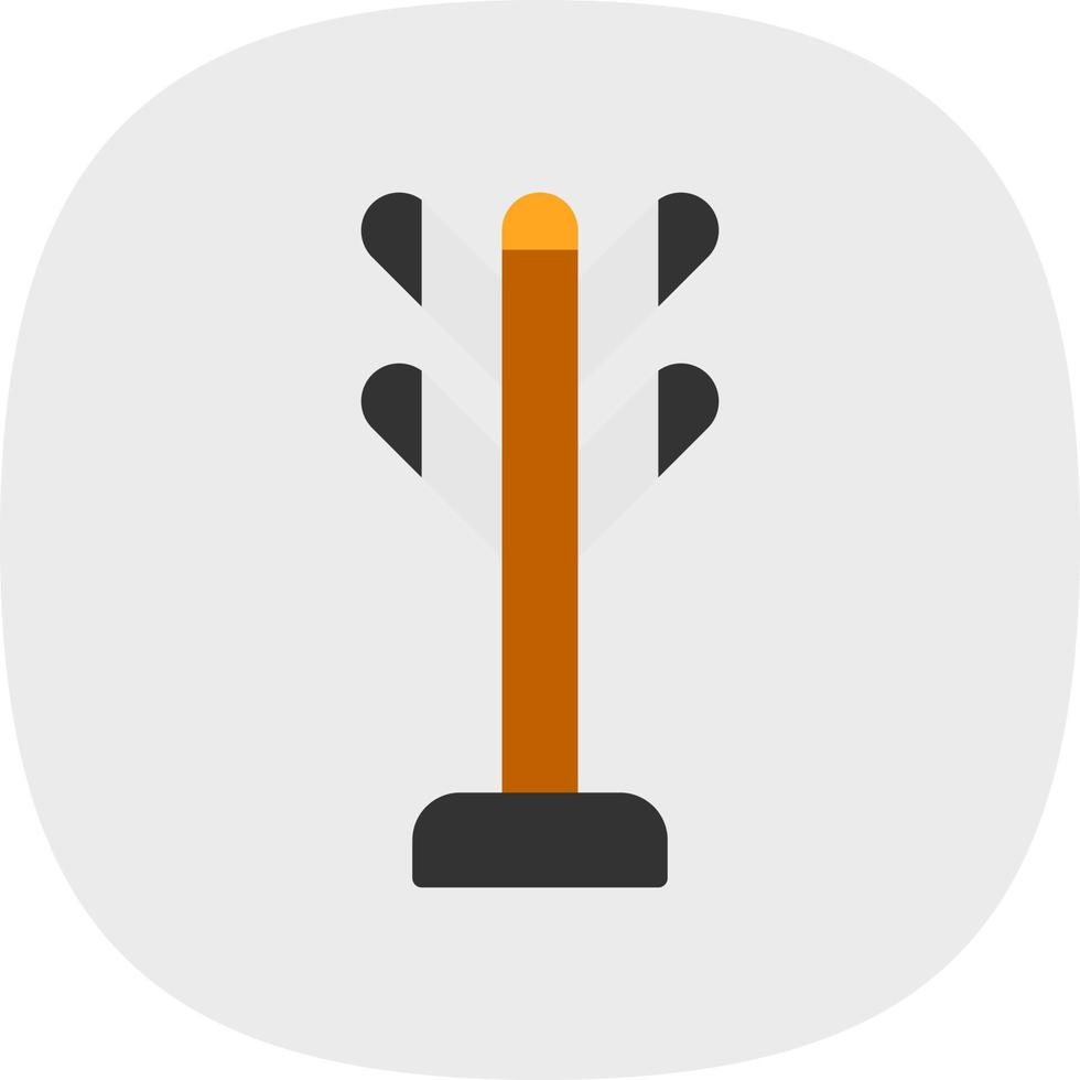 Coat Rack Vector Icon Design