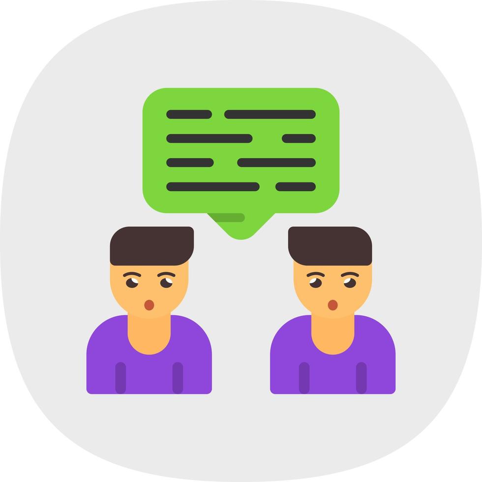Conversation Vector Icon Design