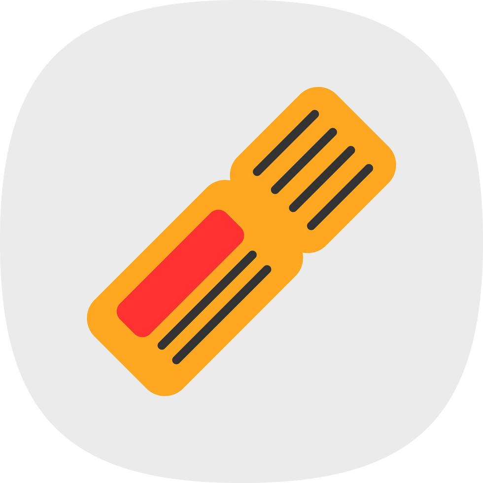 Train Ticket Vector Icon Design