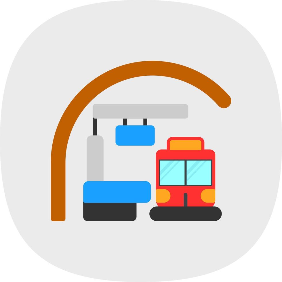 diseño de icono de vector de metro