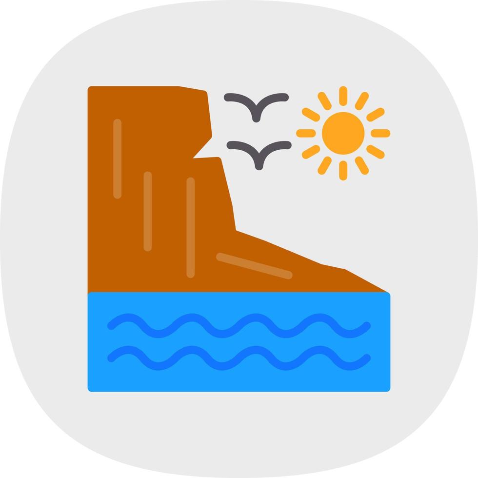 Cliff Vector Icon Design