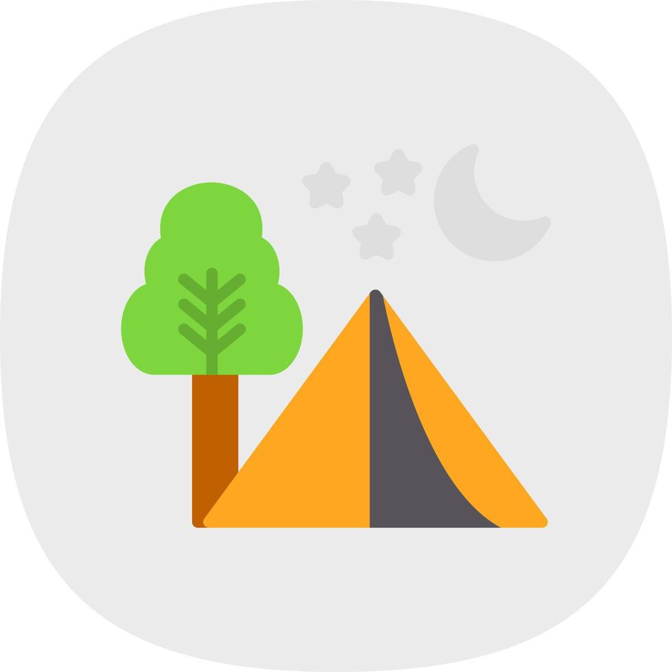 Camping Vector Icon Design