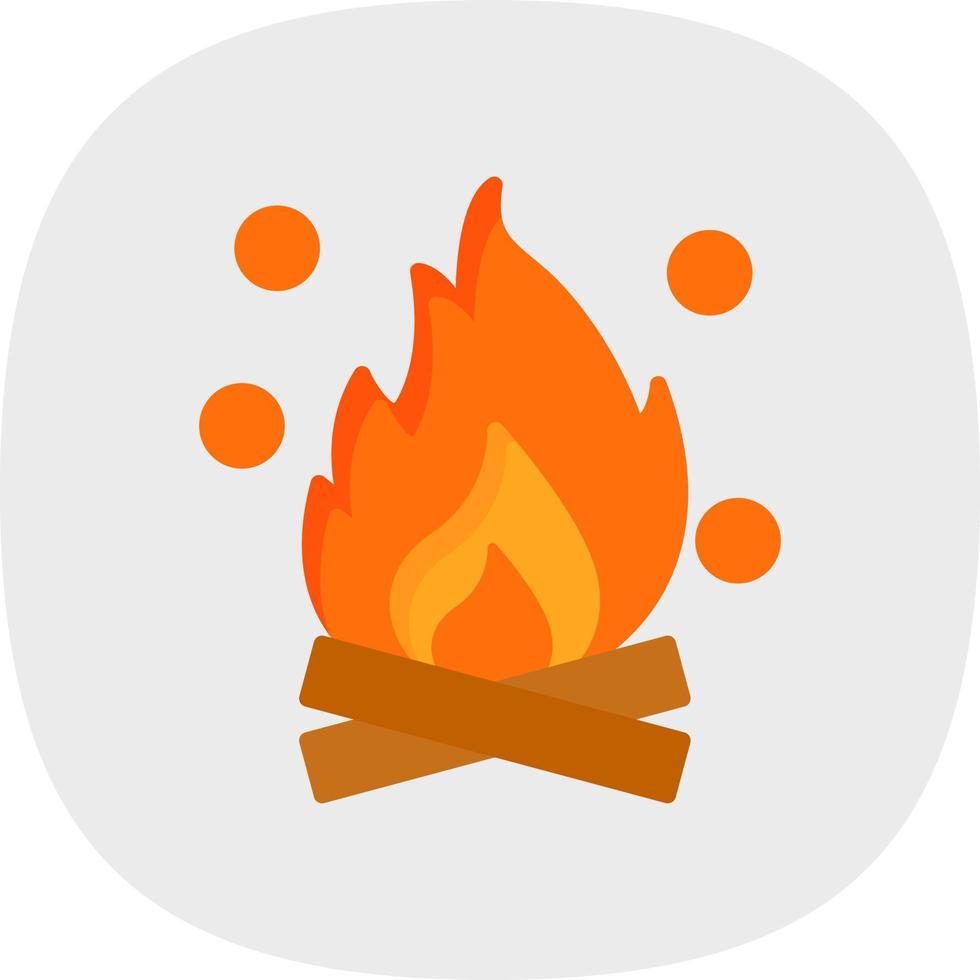 Bonfire Vector Icon Design