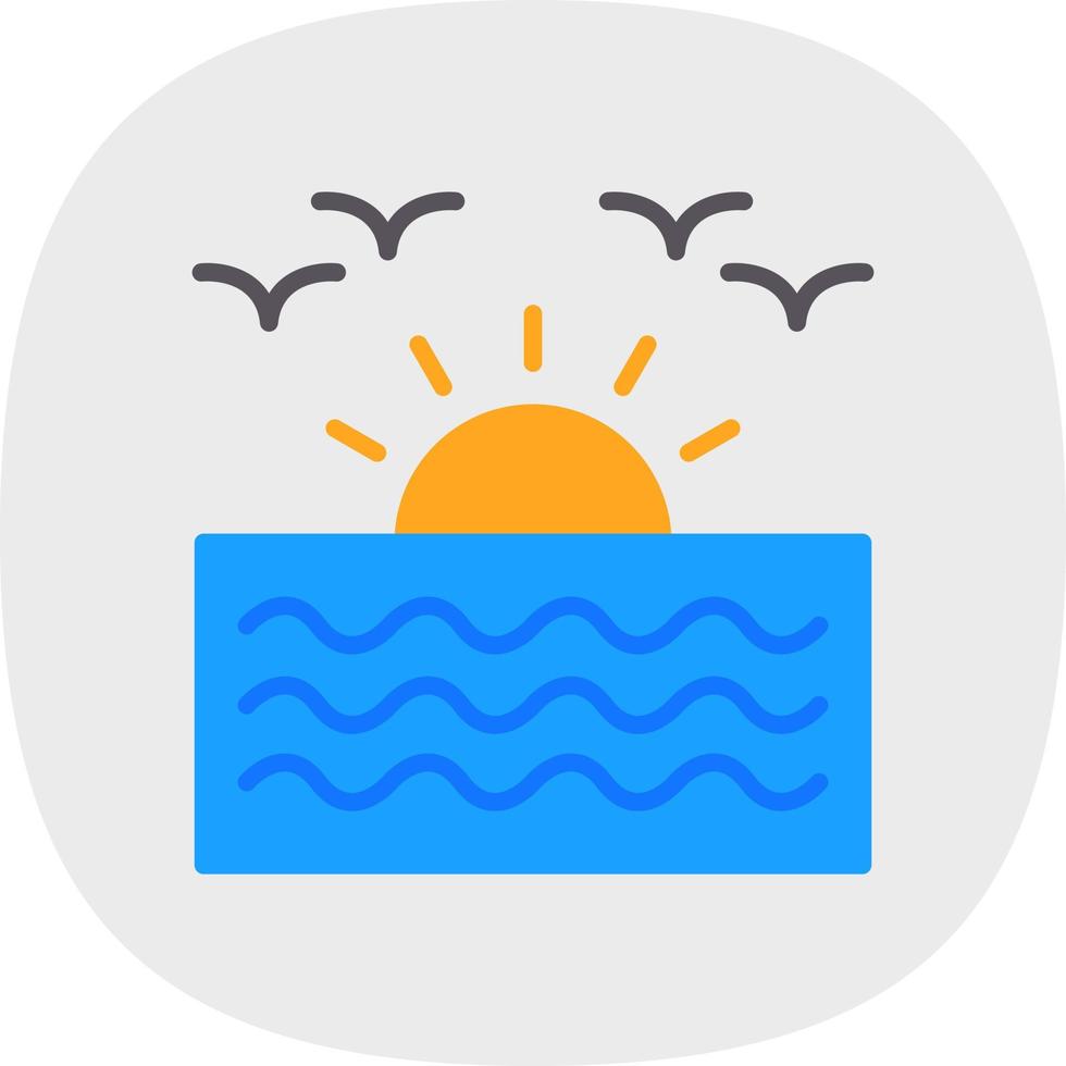 Sunrise Vector Icon Design