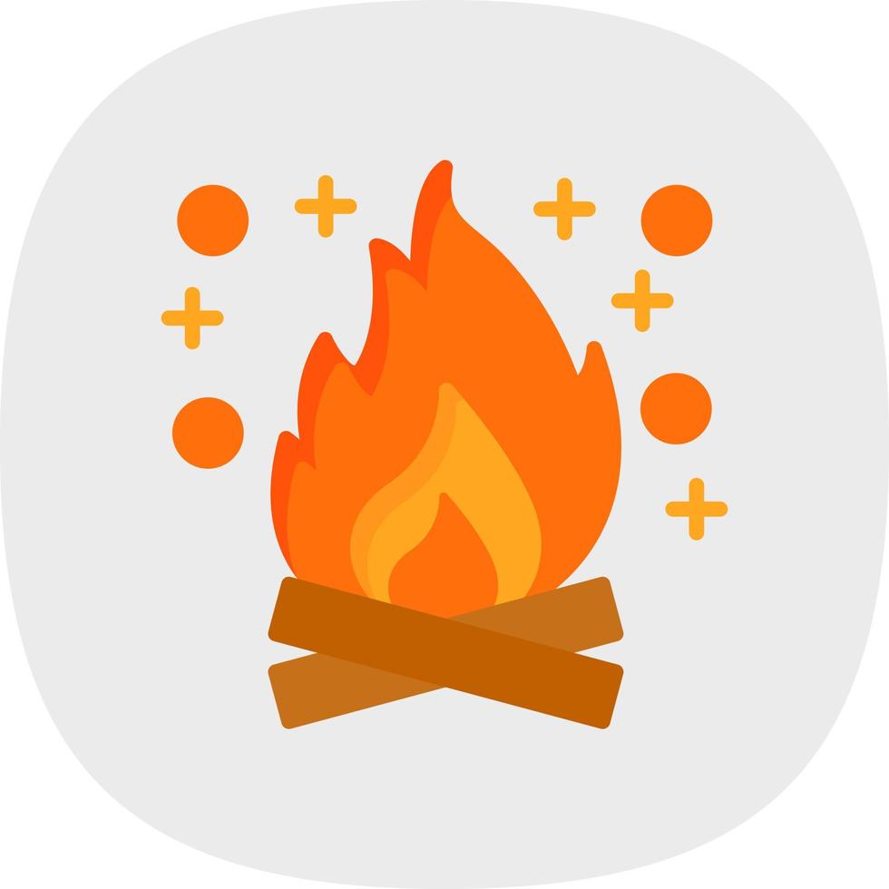 Bonfire Vector Icon Design