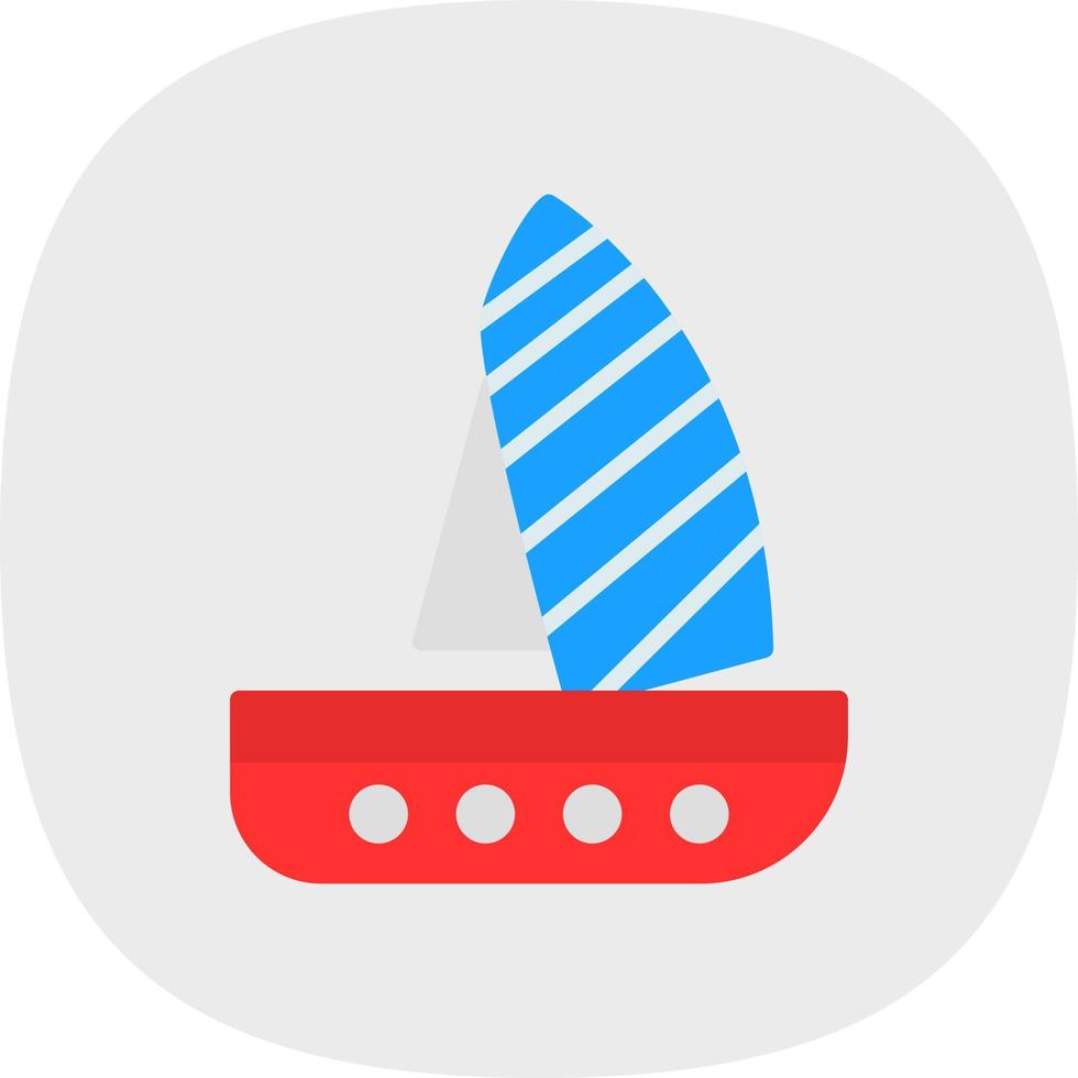 WIndsurf Vector Icon Design