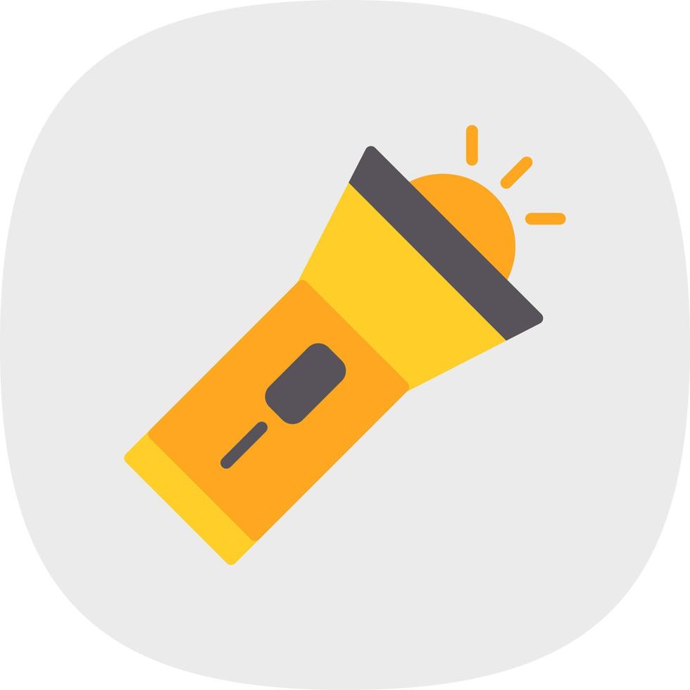 Flashlight Vector Icon Design