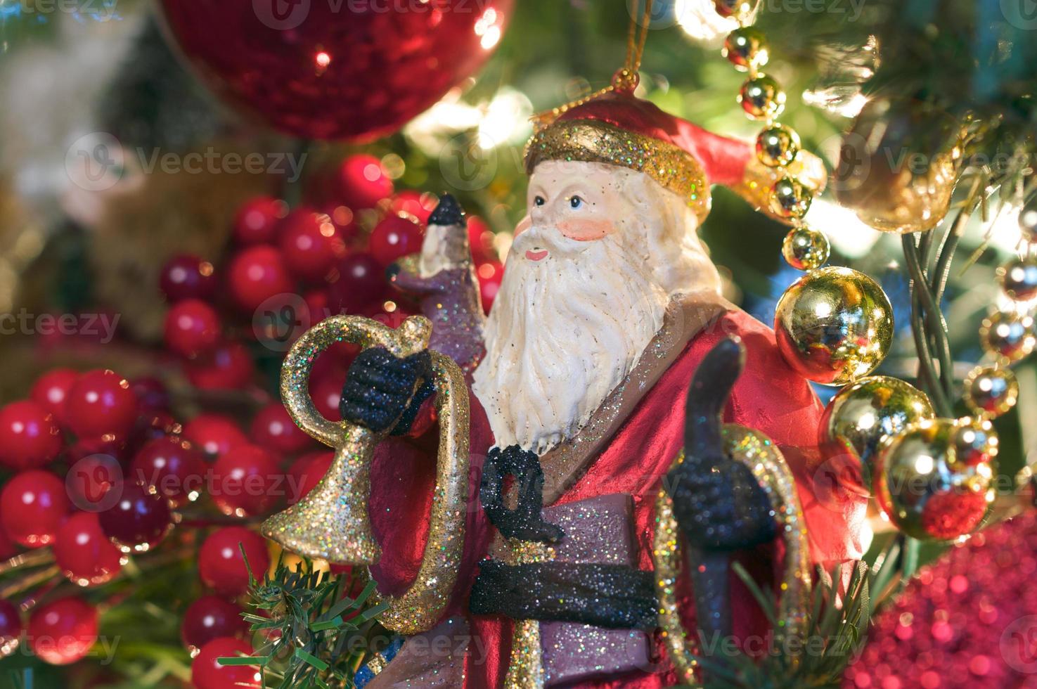 Santa Ornament Close-up photo