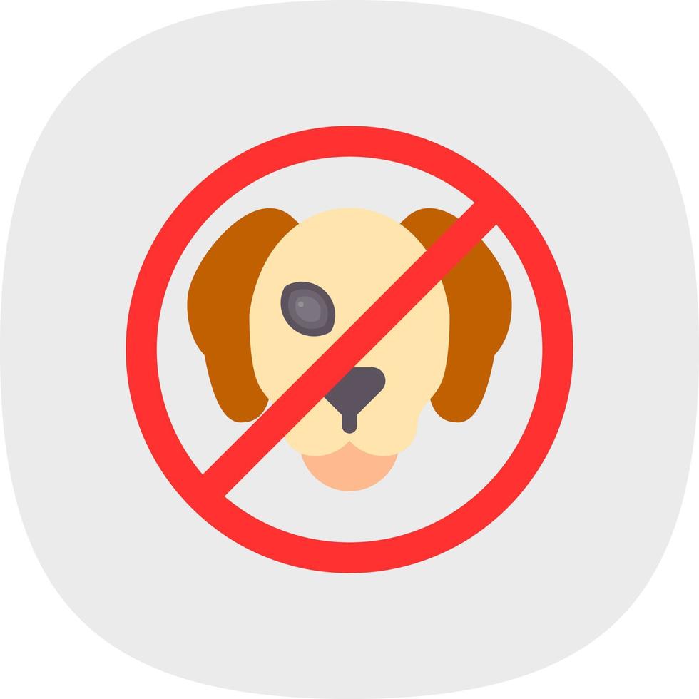 No Pets Vector Icon Design