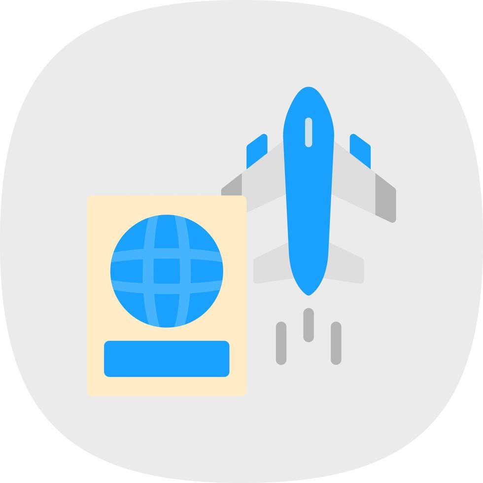 International Flights Vector Icon Design